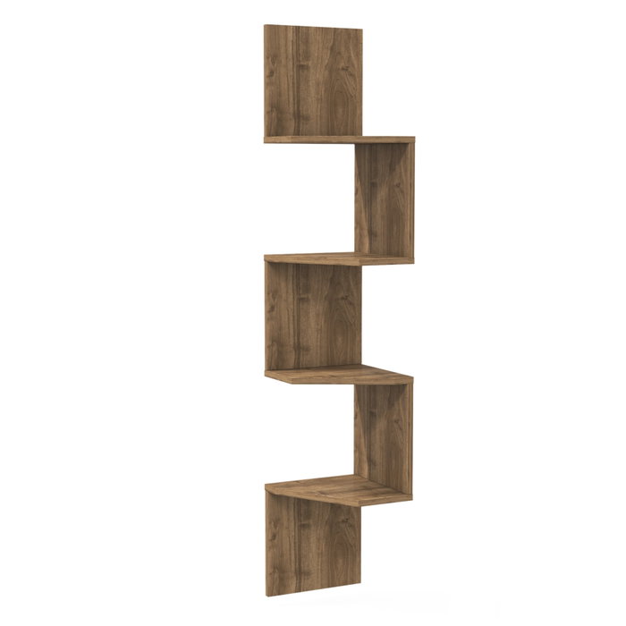 Hanah Home Estantería de Pared Walnut